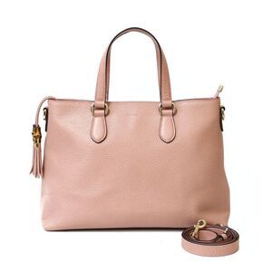 Gucci Shoulder Bag Bamboo Handbag Pink